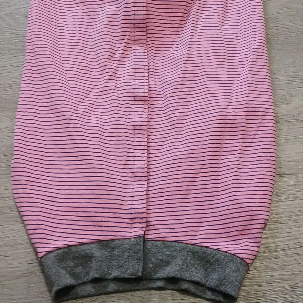 Pink and Black Striped Dog Sweater Pajamas Sz XL NWOT